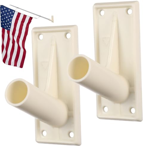 CAXUSD 2 Stück Wandhalterung Fahnenmast Kunststoff Teiliges Wetterfest für Hauswand Garten Dach Einfache Fahnenhalter Halterung Flaggenmast Halter Robust Langlebig CAXUSD 2 Stück Wandhalterung Fahnenmast Kunststoff Teiliges Wetterfest für Hauswand Garten Dach Einfache Fahnenhalter Halterung Flaggenmast Halter Robust Langlebig von CAXUSD