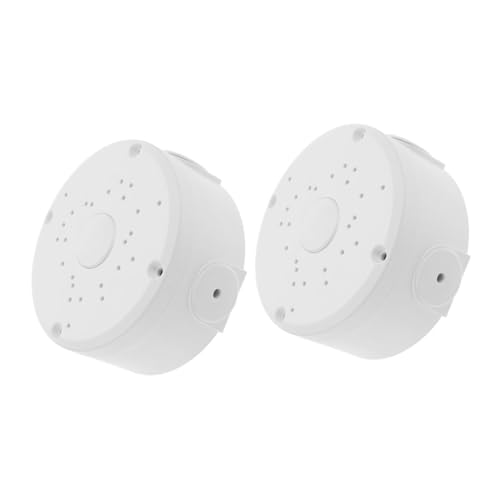 CAXUSD 2 Stücke wasserdichte CCTV Junction Box mit Kabelmanagement Wetterfeste Außenhalterung für Dome Bullet-kameras Stabile Halbkugelförmige Montagebasis für Wandinstallation im von CAXUSD