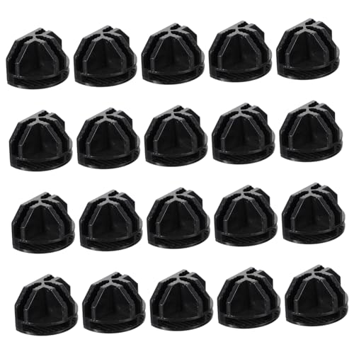 CAXUSD 20 Stück Teiliges Abs Kunststoff Wire Cube Connectors Stabile Steckregalverbinder für Flexibles Drahtgitter Aufbewahrung Kratzfest Flexibel Montierbar für Schrank von CAXUSD