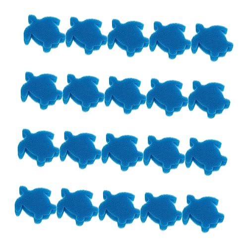 CAXUSD 24 Stück Ölabsorbierender Schwamm im Schildkröten Design Filterschwamm für Pool und Aquarium zur und Wiederverwendbar Hohe Wasseraufnahmefähigkeit von CAXUSD