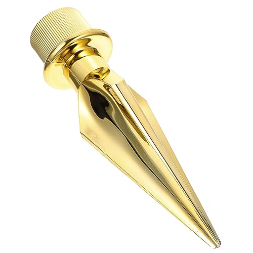 CAXUSD 2st Fahnenmastkopf Geschmückter Fahnenkopf Fahnenmasten Im Freien Kabine Teile Für Fahnenmasten Fahnenmast-Ornament Led Spitze Büro Fahnenmast-Hardware Flagge Oben Plastik Golden von CAXUSD