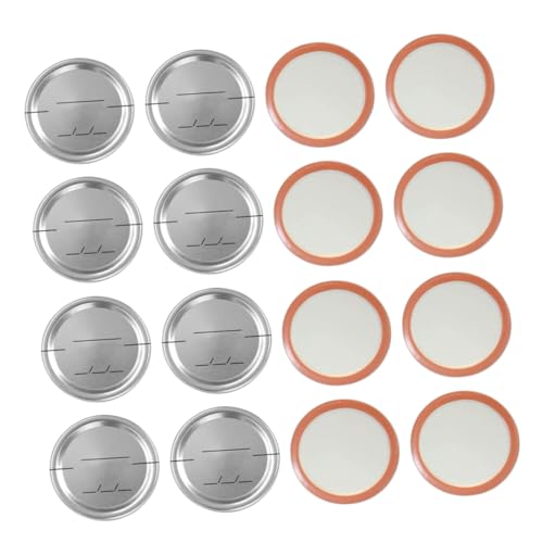 CAXUSD 30 Stück Versiegelungsscheiben Für Einmachgläser Weißblech-datumsscheiben Auslaufsichere Blechscheiben Deckelscheiben Mit Breiter Öffnung von CAXUSD