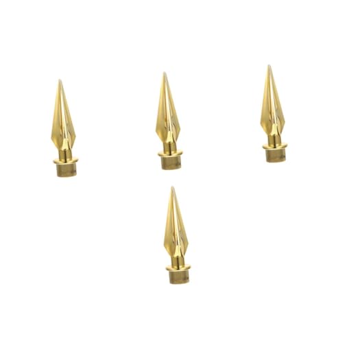 CAXUSD 4 Stück Fahnenmastkopf Festival Für Fahnenmast Flagge Fahnenmast Fahnenstange Decke Stangen Topper-verzierung Fahnenspitze Fahnenmast Für Flagge Oben Kappe Led Plastik Golden von CAXUSD
