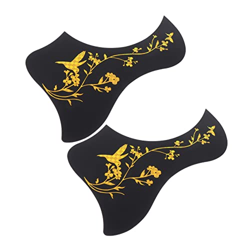 CAXUSD 2stücke Dekorative Gitarren-pickguard Aufkleber Vogel Und Schmetterlingsdesign Selbstklebend Für Akustikgitarre Kratzschutz Und Stilvolle Gestaltung von CAXUSD