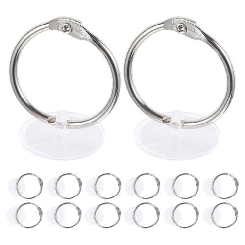 CAXUSD 50 Sätze Selbstklebende Deckenhaken mit Ring Transparente Haken für Küche Bad und für Dekorationen und Leichte Objekte Stark Haftend und Vielseitig Einsetzbar von CAXUSD