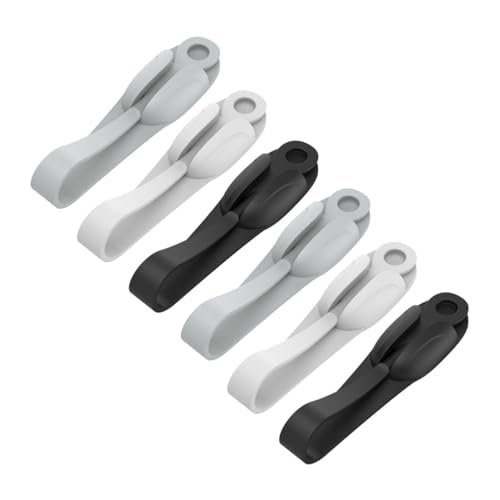 CAXUSD 6 Stück Kabelhalter Selbstklebend Kabelclips für Kabelmanagement und Kabelwicklung Multifunktionale Organizer für Büro Küche und Nachttisch Starke Klebefläche ohne Rückstände von CAXUSD