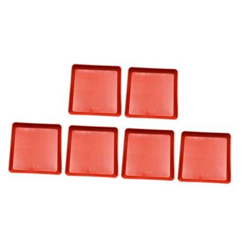 CAXUSD 6 Stück Kunststoff Blumentopf Untersetzer Quadratisch Modell Robustes Kunststoff Tablett für Pflanzen Wasserfester Pflanzentopf Abtropfunterlage Geeignet für Innen und CAXUSD 6 Stück Kunststoff Blumentopf Untersetzer Quadratisch Modell Robustes Kunststoff Tablett für Pflanzen Wasserfester Pflanzentopf Abtropfunterlage Geeignet für Innen und von CAXUSD