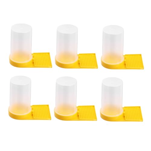 CAXUSD 6 Stück Teiliges Bienen wasser futterset aus Langlebigem Kunststoff mit Erweitertem Boden Bienensicherem Design gegen Ertrinken Einfach zu Befüllen für Imkereibedarf und CAXUSD 6 Stück Teiliges Bienen wasser futterset aus Langlebigem Kunststoff mit Erweitertem Boden Bienensicherem Design gegen Ertrinken Einfach zu Befüllen für Imkereibedarf und von CAXUSD