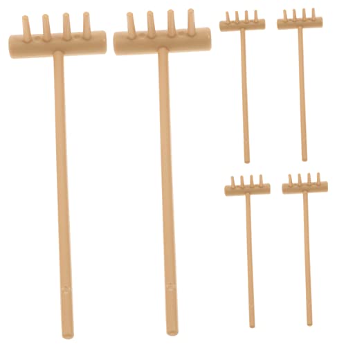 CAXUSD 6 Stück Teiliges Zen Mini Rechen Kleine Leichte Sandschaufel für Tischdekoration für Zen Garten und Büro für Meditation und Mini CAXUSD 6 Stück Teiliges Zen Mini Rechen Kleine Leichte Sandschaufel für Tischdekoration für Zen Garten und Büro für Meditation und Mini von CAXUSD