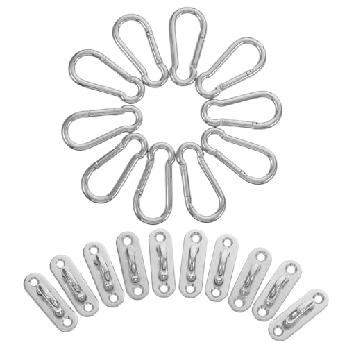 CAXUSD 60 Stück Teiliges Edelstahl U förmige Ösenplatte mit Schnapphaken Rostfrei Tragfähig Polierte Oberfläche für Wand Deckenmontage Langlebig und Installieren CAXUSD 60 Stück Teiliges Edelstahl U förmige Ösenplatte mit Schnapphaken Rostfrei Tragfähig Polierte Oberfläche für Wand Deckenmontage Langlebig und Installieren von CAXUSD