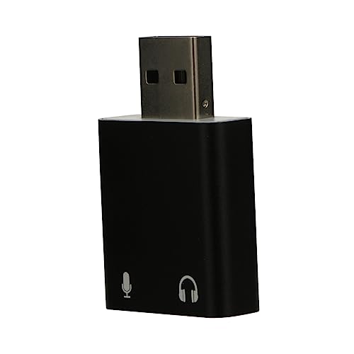 CAXUSD USB-audioadapter Mit -Sound Externer Soundkarte Für Pc Aluminiumlegierung Mikrofon Und Kopfhöreranschluss Plug-and-Play Kompatibel Mit Headsets Lautsprechern Und Mikrofonen von CAXUSD