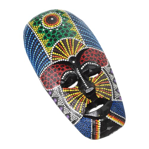 CAXUSD Afrikanische Maske Wandskulptur Handschnitzerei Afrikanische Stammes-Wandmaskenkunst dekoration wandverkleidung Stammesmaske aus Holz Afrikanische Masken Wandkunst basteln Dongba von CAXUSD