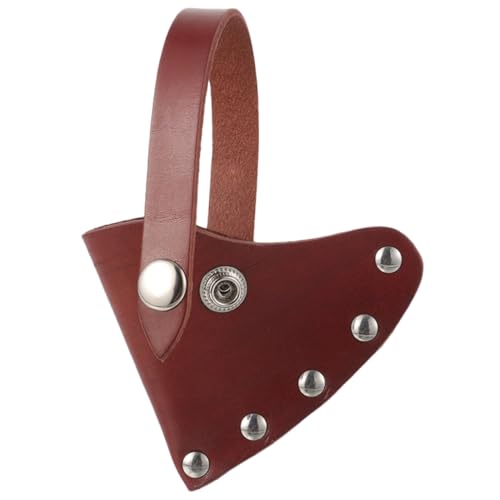 CAXUSD Axtschutzhülle mit Druckknopf Robuste Campingaxt Beilscheide aus Dickem Material Praktischer Outdoor Axtkopfschutz für Sicheres Tragen und Schutz bei Wandern und Zelten von CAXUSD