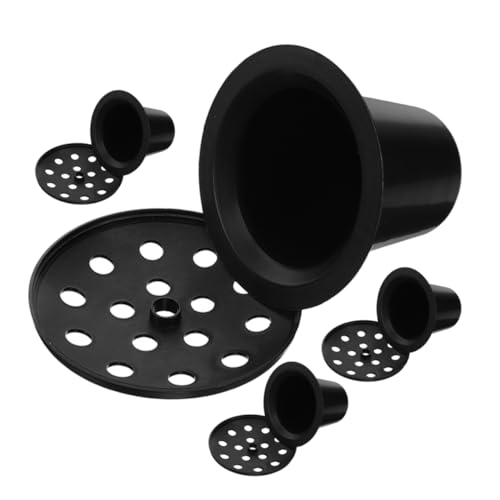 CAXUSD 4 Stück Grabvasen 16-Loch Lotussockel Für Friedhofsdekoration Wetterfeste Blumenvase Gedenkvasen Für Gräber Stabiler Blumenkübel Für Blumenarrangements Für Beerdigungen Und von CAXUSD