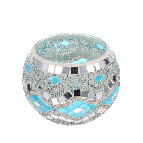 CAXUSD Dekorativer -kerzenständer Im Europäischen -stil Für Romantische Anlässe Hochzeiten Partys Stilvolle Tischdekoration Eisblau Kerze von CAXUSD