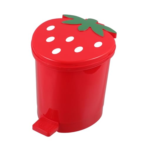 CAXUSD Desktop-Mülleimer Tisch Mülleimer Waschtisch-Abfallbehälter süßer Mülleimer Flusen Mülleimer Mini aufbewahrungsdose storage boxes Küchenwaren Mülleimer mit Deckel Plastik rot CAXUSD Desktop-Mülleimer Tisch Mülleimer Waschtisch-Abfallbehälter süßer Mülleimer Flusen Mülleimer Mini aufbewahrungsdose storage boxes Küchenwaren Mülleimer mit Deckel Plastik rot von CAXUSD
