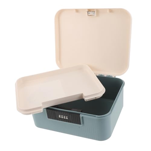 CAXUSD Dokumentenbox mit Zahlenschloss Robuste Abschließbare Aufbewahrungsbox mit Fächern Vielseitiger Organizer für Schlüssel Schmuck Bargeld und Dokumente Tragbarer Sicherungsbehälter CAXUSD Dokumentenbox mit Zahlenschloss Robuste Abschließbare Aufbewahrungsbox mit Fächern Vielseitiger Organizer für Schlüssel Schmuck Bargeld und Dokumente Tragbarer Sicherungsbehälter von CAXUSD