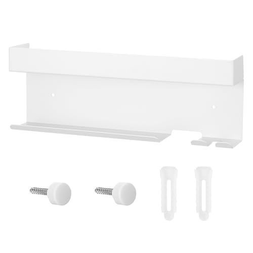 CAXUSD Haartrocknerhalter Halter für Fönständer Styling-Tool-Organizer wandmontierter Haartrocknerständer Fönhalterständer Halter für Föhnhalter Föhn unterstützung Aluminium-Material Weiß von CAXUSD