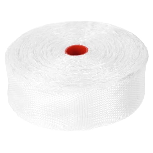 CAXUSD Hochtemperaturbeständiges Glasfaserband Breit Wärmeisolierung Elektrischer Isolierband Hitzebeständig Feuerfest für Schweißgeräte und Industrielle Anwendungen von CAXUSD