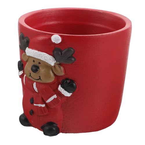 CAXUSD Keramik Weihnachts-Deko Blumentopf Kleiner Robuster Übertopf für Sukkulenten Niedliche Tierdekoration Wetterfest für Drinnen und Draußen Festliche Weihnachtsdekoration CAXUSD Keramik Weihnachts-Deko Blumentopf Kleiner Robuster Übertopf für Sukkulenten Niedliche Tierdekoration Wetterfest für Drinnen und Draußen Festliche Weihnachtsdekoration von CAXUSD
