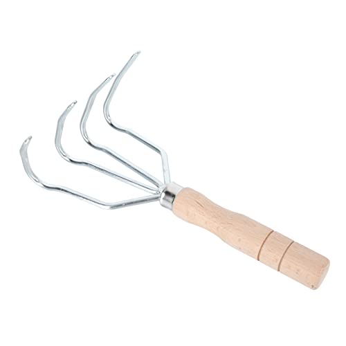 CAXUSD Kurzer Holzgriff Vierzahn Gartenrechen Karbonstahl Erdlockerungs und Erdnussgräber Handgerät Ergonomisch Leichter Gartenharke für Effiziente Bodenbearbeitung CAXUSD Kurzer Holzgriff Vierzahn Gartenrechen Karbonstahl Erdlockerungs und Erdnussgräber Handgerät Ergonomisch Leichter Gartenharke für Effiziente Bodenbearbeitung von CAXUSD