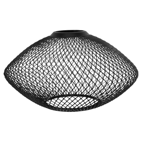 CAXUSD Metall Lampenschirm Drahtgeflecht Hängelampe Lampenschirm Ersatz Deckenleuchte für Wohnzimmer Büro Schwarz Langlebig und Einfach zu Montieren CAXUSD Metall Lampenschirm Drahtgeflecht Hängelampe Lampenschirm Ersatz Deckenleuchte für Wohnzimmer Büro Schwarz Langlebig und Einfach zu Montieren von CAXUSD