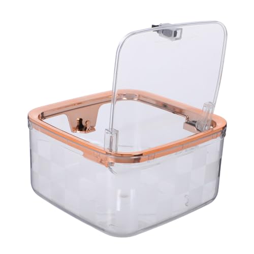 CAXUSD Mini Abfalleimer mit Deckel Transparenter Desktop Mülleimer mit Druckverschluss Multifunktionaler Tischabfallbehälter und Aufbewahrungsbox für Büro Wohnzimmer Schlafzimmer CAXUSD Mini Abfalleimer mit Deckel Transparenter Desktop Mülleimer mit Druckverschluss Multifunktionaler Tischabfallbehälter und Aufbewahrungsbox für Büro Wohnzimmer Schlafzimmer von CAXUSD