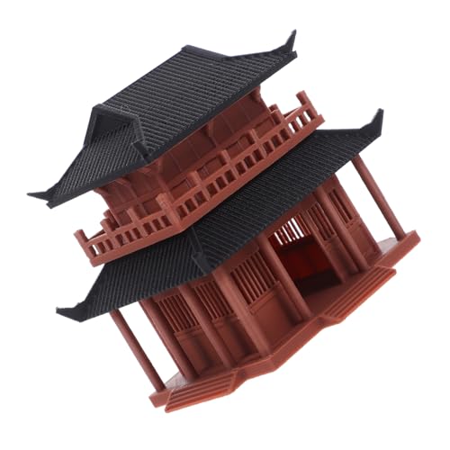CAXUSD Miniatur Pagodenfigur aus Robustem Material Realistisches Chinesisches Pavillon Modell Dekoratives Kleines Landschaftselement für Aquarium Zen-Garten und Schreibtischdekoration CAXUSD Miniatur Pagodenfigur aus Robustem Material Realistisches Chinesisches Pavillon Modell Dekoratives Kleines Landschaftselement für Aquarium Zen-Garten und Schreibtischdekoration von CAXUSD