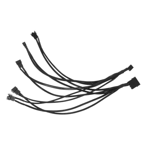 CAXUSD Computer Lüfter Adapterkabel Für Pc Fach Splitterkabel Zur Effizienten Kühlung Und Luftstrommanagement Kompatibel Mit Verschiedenen Lüftern Einfache Installation Ohne Software von CAXUSD