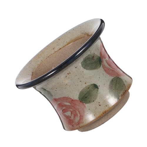 CAXUSD Retro handbemalte Blumentopf Vintage Blumenpflanzer Sukkulenten-Pflanzgefäß mit Ablaufloch Blumenvase Topfdekor Bonsaischale aus Porzellan süßer Sukkulententopf Keramik CAXUSD Retro handbemalte Blumentopf Vintage Blumenpflanzer Sukkulenten-Pflanzgefäß mit Ablaufloch Blumenvase Topfdekor Bonsaischale aus Porzellan süßer Sukkulententopf Keramik von CAXUSD