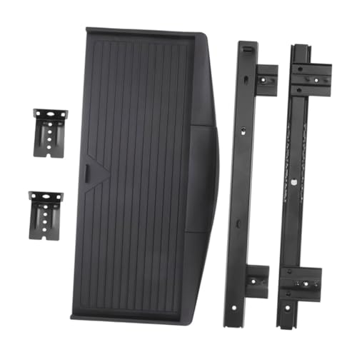 CAXUSD Ständer Für Computertastaturen Ergonomie Desk Extender Tably Schreibtischzubehör Tastaturhalterung Unter Dem Schreibtisch Tastaturschale Für Under Desk Aluminiumlegierung Schwarz von CAXUSD