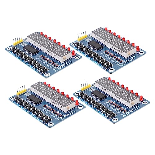 CAXUSD 4stücke Led Display Modul Mit Tasten Mikrocontroller-kompatibel Integrierte Digitale Schnittstelle Für DIY-projekte Und Elektronik-anwendungen CAXUSD 4stücke Led Display Modul Mit Tasten Mikrocontroller-kompatibel Integrierte Digitale Schnittstelle Für DIY-projekte Und Elektronik-anwendungen von CAXUSD