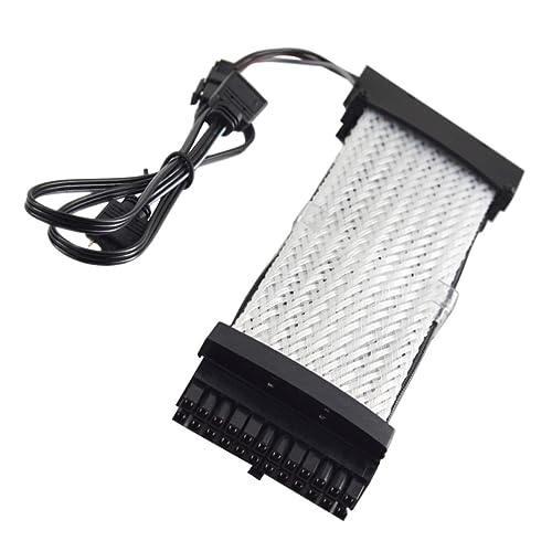 CAXUSD RGB Verlängerungskabel Pin Argb Kabel Für Pc-netzteile Kompatibel Mit ATX Matx Gehäusen Lichtdurchlässiges Material Für Brillante Beleuchtungseffekte Langlebig Und Flexibel von CAXUSD