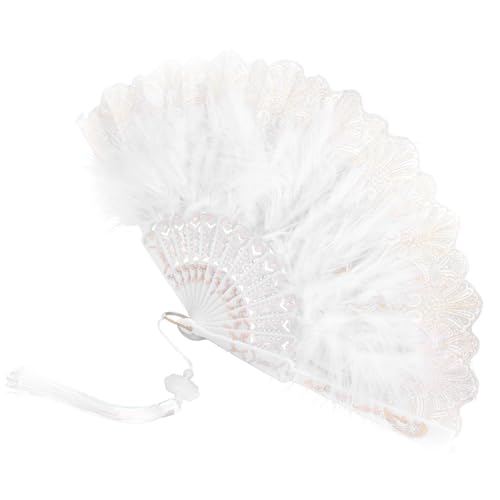 CAXUSD Vintage Plume Fächer Damen Handfächer Stabile Verarbeitung für Hochzeit Tanzshow Outdoor Dekoration und Bühnenauftritte CAXUSD Vintage Plume Fächer Damen Handfächer Stabile Verarbeitung für Hochzeit Tanzshow Outdoor Dekoration und Bühnenauftritte von CAXUSD