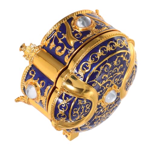 CAXUSD Vintage Schmuckschatulle Schmuckkoffer Schmuckkästchen für Frauen reisen Schmuckkästchen für Damen Schmuckaufbewahrungsschatzkoffer Vintage kleine Schmuckschatullen Zinklegierung von CAXUSD