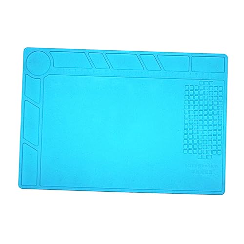 CAXUSD Wärmeisolierende Silikon Reparaturmatte Hitzebeständig rutschfest für Handy Computer Wartung Kleine Teile Reparaturplattform Blau Praktische Arbeitsunterlage CAXUSD Wärmeisolierende Silikon Reparaturmatte Hitzebeständig rutschfest für Handy Computer Wartung Kleine Teile Reparaturplattform Blau Praktische Arbeitsunterlage von CAXUSD