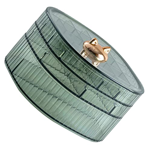CAXUSD 3-lagige Schmuckbox Transparent Stapelbar Für Ohrringe Ringe Broschen Schmuckaufbewahrungsbox Haushaltsbedarf Präsentationsbox von CAXUSD