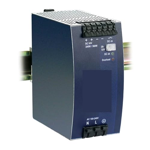 CAYUND Hutschienen-Netzteil for 1-phasige QS10.301 DC-Ausgang 28-32 Vdc 8,6-7,5 A 240 W Eingang AC 100-240 V (± 15%) DC 110 V - 150 V (-20%/+25%) von CAYUND