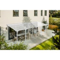 Angebaute Pergola/Carport 24m² kleo 800L300 Aluminium Weiß Angebaute Pergola/Carport 24m² kleo 800L300 Aluminium Weiß von CAZEBOO