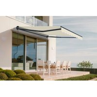 Cazeboo - Einteilige Markise vecchio 3m x 2,5m - Premium-Leinwand 320g/m² Beige von CAZEBOO