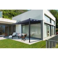 Pergola Noosa 400L300 Anthrazit Wandmontage von CAZEBOO