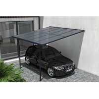 Terrassenüberdachung Carport Kleo 300L300 Aluminium Grau von CAZEBOO