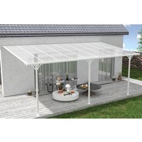 Terrassenüberdachung Carport Kleo 550L300 Aluminium Weiß von CAZEBOO