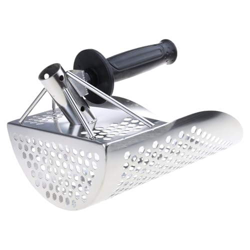 CAZSTYK Edelstahl-Sandschaufeln für Metalldetektion Strandschatzschaufel mit sechseckigem Loch, effiziente und praktische Schatzschaufel CAZSTYK Edelstahl-Sandschaufeln für Metalldetektion Strandschatzschaufel mit sechseckigem Loch, effiziente und praktische Schatzschaufel von CAZSTYK