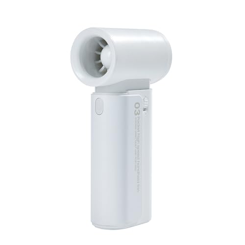 CAZSTYK Handventilator, 4000 mAh, tragbarer USB-wiederaufladbarer Ventilator mit Umhängeband, für drinnen und draußen, Reisen, Studenten, Kühlgerät, leistungsstarker Ventilator von CAZSTYK