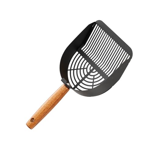 CAZSTYK Haustierstreuschaufel aus gehärtetem Stahl für bequemen Griff und schnelle Sandtrennungstechnologie, Edelstahl-Schaufeln für Haustierstreu von CAZSTYK