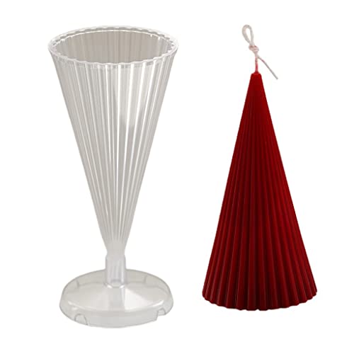CAZSTYK Kegelförmige Kerzenform, gestreift, geometrische Form, Abendessen, Hochzeit, Kerzenformen CAZSTYK Kegelförmige Kerzenform, gestreift, geometrische Form, Abendessen, Hochzeit, Kerzenformen von CAZSTYK