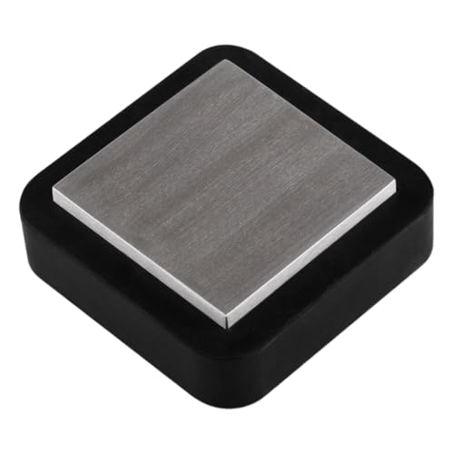 CAZSTYK Professioneller Stahlblock mit Gummibasis, Schmuck-Stempelplatte, Metallplatte, Stahlamboss für Schmuck CAZSTYK Professioneller Stahlblock mit Gummibasis, Schmuck-Stempelplatte, Metallplatte, Stahlamboss für Schmuck von CAZSTYK