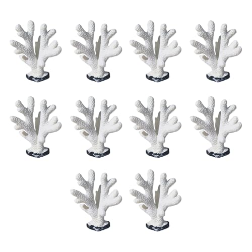 CAZSTYK Realistische Polyresin-Korallen, Ornamente, künstliche Korallen, Aquarien, Ornamente für Zuhause und Büro, Fischtank, langlebig, 10 Stück CAZSTYK Realistische Polyresin-Korallen, Ornamente, künstliche Korallen, Aquarien, Ornamente für Zuhause und Büro, Fischtank, langlebig, 10 Stück von CAZSTYK