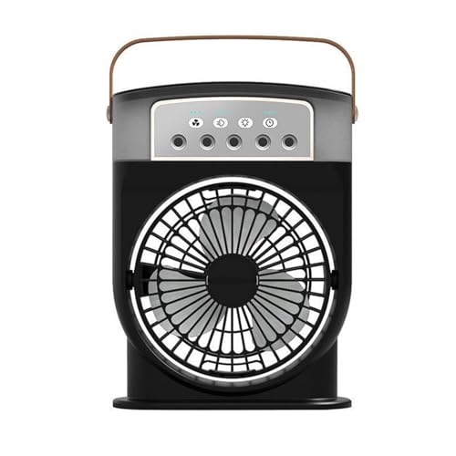 CAZSTYK Wiederaufladbarer Luftkühler, 5-Loch-Desktop-Ventilator mit 3 einstellbaren Geschwindigkeiten, ABS-Textur, für Schlafzimmer oder Büro, Luftzirkulationskühlgerät CAZSTYK Wiederaufladbarer Luftkühler, 5-Loch-Desktop-Ventilator mit 3 einstellbaren Geschwindigkeiten, ABS-Textur, für Schlafzimmer oder Büro, Luftzirkulationskühlgerät von CAZSTYK